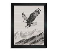 ERSTSNCK Soaring Eagle Diamond Painting Kits for Adults Blackwood 40 * 50cm 5D Diamond Art Kits for Beginners Large DIY Full Drill Round Diamonds Gem Art Crafts Painting for Home Wall Decor