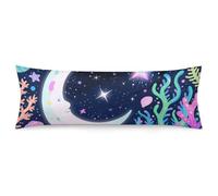 ERSTSNCK Star Ocean Pattern Body Pillow Pillowcase 20"x54" Lumbar Throw Pillow Covers with Hidden Zipper Breathable & Cozy Full Long Bodypillow Case Cover for Sleeping Bedroom Couch Sofa Decor