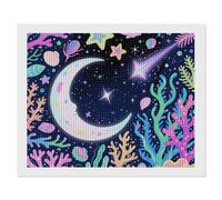 ERSTSNCK Star Ocean Pattern Diamond Painting Kits for Adults 16"x20" 5D Diamond Art Kits for Beginners DIY Full Drill Round Diamonds Gem Art Crafts Painting for Home Wall Decor