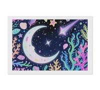 ERSTSNCK Star Ocean Pattern Diamond Painting Kits for Adults 8"x12" 5D Diamond Art Kits for Beginners DIY Full Drill Round Diamonds Gem Art Crafts Painting for Home Wall Decor