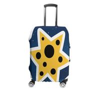 ERSTSNCK Star Spirit Symbol Luggage Suitcase Covers Elastic Washable Cute Luggage Protector Travel Suitcase Protective Cover For Adult (Fit 19-32 Inch Luggages), white, Small, Star Spirit Symbol