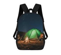 ERSTSNCK Starry Tent Laptop Backpack for Travel Work Cute Bookbag Computer Backpack Casual Daypack