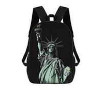 ERSTSNCK Statue of Liberty Pattern Laptop Backpack for Travel Work Cute Bookbag Computer Backpack Casual Daypack