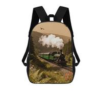ERSTSNCK Steam Car in The Woods Laptop Backpack for Travel Work Cute Bookbag Computer Backpack Casual Daypack
