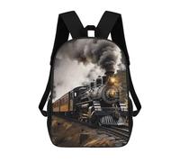 ERSTSNCK Steam Train Laptop Backpack for Travel Work Cute Bookbag Computer Backpack Casual Daypack