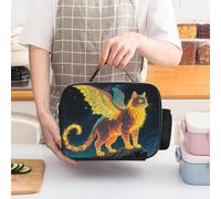 ERSTSNCK Strange Creature Insulated Lunch Bag for Women Lunch Box Large Capacity, Leakproof Tote with Detachable Handles- 5-Hour Cold/Hot Retention Cooler Bag for Office, Picnic, Camping