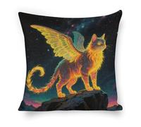 ERSTSNCK Strange Creature Pillow Covers 18"x18" Linen Throw Pillow Covers - Double Sided Decorative Square Cushion Cases for Sofa, Bed, Chair (No Insert Included)