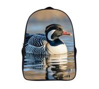 ERSTSNCK Sun And Moon Laptop Backpack for Travel Work, 16In Cute Bookbag, Computer Backpack, Casual Daypack, Loon Nature Birds, 40x28x16cm