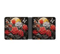 ERSTSNCK Sun-Soaked Colors Wallet for Men Bifold Rfid Blocking Slim Money Clip Front Pocket Wallet Card Holder