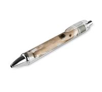 ERSTSNCK Sunny Windowsill Dog Black Ballpoint Pens Fine Point (0.5mm) Black Ink Pen Retractable Ball Point Pens with Comfortable Full Grip for Journaling, And Office Writing Ideal 1 PCS