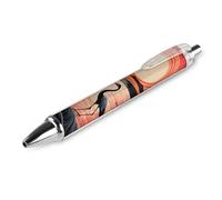 ERSTSNCK Sunrise with Flamingos Black Ballpoint Pens Fine Point (0.5mm) Black Ink Pen Retractable Ball Point Pens with Comfortable Full Grip for Journaling, And Office Writing Ideal 1 PCS