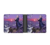 ERSTSNCK Sunset Sea Melody Wallet for Men Bifold Rfid Blocking Slim Money Clip Front Pocket Wallet Card Holder
