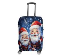 ERSTSNCK Super Cute Santa Claus Luggage Suitcase Covers Elastic Washable Cute Luggage Protector Travel Suitcase Protective Cover For Adult (Fit 19-32 Inch Luggages) X-Large, white, L, Super Cute Santa