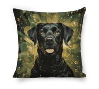 ERSTSNCK Surrounded by Green Splash Circle Pillow Covers 18"x18" Linen Throw Pillow Covers - Double Sided Decorative Square Cushion Cases for Sofa, Bed, Chair (No Insert Included)