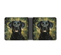 ERSTSNCK Surrounded by Green Splash Circle Wallet for Men Bifold Rfid Blocking Slim Money Clip Front Pocket Wallet Card Holder
