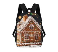 ERSTSNCK Sweet Gingerbread House Laptop Backpack for Travel Work Cute Bookbag Computer Backpack Casual Daypack