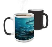 ERSTSNCK The Dragon King Color Changing Mug Heat Changing Coffee Mug Funny Magic Cup Heat Sensitive Travel Mugs Novelty Coffee Cups Personalized Customized Gift for Men Women 11 Oz