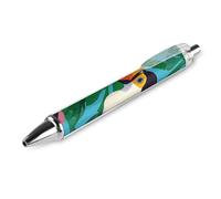 ERSTSNCK Toucan Black Ballpoint Pens Fine Point (0.5mm) Black Ink Pen Retractable Ball Point Pens with Comfortable Full Grip for Journaling, And Office Writing Ideal 1 PCS