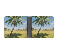 ERSTSNCK Traveler's Palm Wallet for Men Bifold Rfid Blocking Slim Money Clip Front Pocket Wallet Card Holder