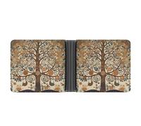 ERSTSNCK Tree of Life Wallet for Men Bifold Rfid Blocking Slim Money Clip Front Pocket Wallet Card Holder