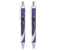 ERSTSNCK Tropical Palm Tree Black Ballpoint Pens Fine Point (0.5mm) Black Ink Pen Retractable Ball Point Pens with Comfortable Full Grip for Journaling, And Office Writing Ideal 2 PCS