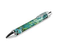 ERSTSNCK Tropical Rainforest Black Ballpoint Pens Fine Point (0.5mm) Black Ink Pen Retractable Ball Point Pens with Comfortable Full Grip for Journaling, And Office Writing Ideal 1 PCS