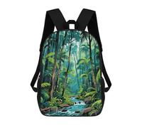 ERSTSNCK Tropical Rainforest Laptop Backpack for Travel Work Cute Bookbag Computer Backpack Casual Daypack
