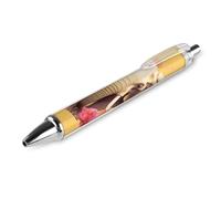 ERSTSNCK Two Butterflies And Elephant Black Ballpoint Pens Fine Point (0.5mm) Black Ink Pen Retractable Ball Point Pens with Comfortable Full Grip for Journaling, And Office Writing Ideal 1 PCS