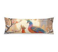 ERSTSNCK Two Phoenixes in Winter Body Pillow Pillowcase 20"x54" Lumbar Throw Pillow Covers with Hidden Zipper Breathable & Cozy Full Long Bodypillow Case Cover for Sleeping Bedroom Couch Sofa Decor