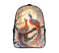 ERSTSNCK Two Phoenixes in Winter Laptop Backpack for Travel Work, 16In Cute Bookbag, Computer Backpack, Casual Daypack, Two Phoenixes in Winter, 40x28x16cm