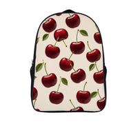 ERSTSNCK Two Phoenixes in Winter Laptop Backpack for Travel Work, 16In Cute Bookbag, Computer Backpack, Casual Daypack, Red Cherry, 40x28x16cm