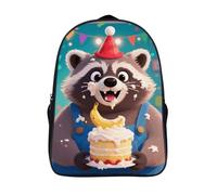 ERSTSNCK Two Phoenixes in Winter Laptop Backpack for Travel Work, 16In Cute Bookbag, Computer Backpack, Casual Daypack, Cute Raccoon, 40x28x16cm
