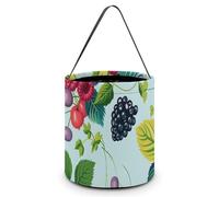 ERSTSNCK Various Berry Paintings Halloween Candy Buckets Reusable Tote Candy Bag - Trick Or Treat Goody Bag with Handles
