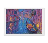 ERSTSNCK Venice Canal Lantern Glow Diamond Painting Kits for Adults 8"x12" 5D Diamond Art Kits for Beginners DIY Full Drill Round Diamonds Gem Art Crafts Painting for Home Wall Decor