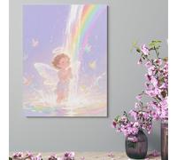 ERSTSNCK Wall Decor For Living Room Large Canvas Wall Art For Bedroom Modern Office Pictures Wall Artwork Watercolor Angel Landscape Paintings Canvas Art Prints Home Decorations 18x24inch(46x61cm)