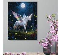 ERSTSNCK Wall Decor For Living Room Large Canvas Wall Art For Bedroom Modern Office Pictures Wall Artwork White Horse Landscape Paintings Canvas Art Prints Home Decorations 18x24inch(46x61cm)