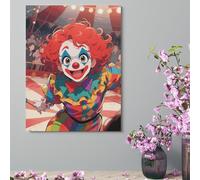 ERSTSNCK Wall Decor For Living Room Large Canvas Wall Art For Bedroom Modern Office Pictures Wall Artwork Clown Circus Show Landscape Paintings Canvas Art Prints Home Decorations 12x16inch(30x41cm)