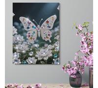 ERSTSNCK Wall Decor For Living Room Large Canvas Wall Art For Bedroom Modern Office Pictures Wall Artwork Jewel - Butterfly Landscape Paintings Canvas Art Prints Home Decorations 12x16inch(30x41cm)