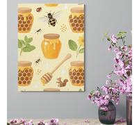 ERSTSNCK Wall Decor For Living Room Large Canvas Wall Art For Bedroom Modern Office Pictures Wall Artwork Bees And Honey Landscape Paintings Canvas Art Prints Home Decorations 18x24inch(46x61cm)