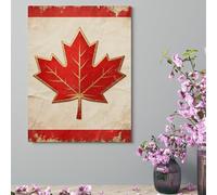 ERSTSNCK Wall Decor For Living Room Large Canvas Wall Art For Bedroom Modern Office Pictures Wall Artwork Vintage Canada Flag Landscape Paintings Canvas Art Prints Home Decorations 12x16inch(30x41cm)