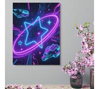 ERSTSNCK Wall Decor For Living Room Large Canvas Wall Art For Bedroom Modern Office Pictures Wall Artwork Galaxy Space Landscape Paintings Canvas Art Prints Home Decorations 12x16inch(30x41cm)