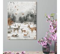 ERSTSNCK Wall Decor For Living Room Large Canvas Wall Art For Bedroom Modern Office Pictures Wall Artwork Animals And Trees Landscape Paintings Canvas Art Prints Home Decorations 18x24inch(46x61cm)