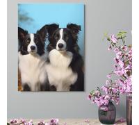 ERSTSNCK Wall Decor For Living Room Large Canvas Wall Art For Bedroom Modern Office Pictures Wall Artwork Border Collie Landscape Paintings Canvas Art Prints Home Decorations 12x16inch(30x41cm)