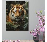 ERSTSNCK Wall Decor For Living Room Large Canvas Wall Art For Bedroom Modern Office Pictures Wall Artwork Jungle Tiger Landscape Paintings Canvas Art Prints Home Decorations 18x24inch(46x61cm)