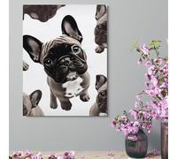 ERSTSNCK Wall Decor For Living Room Large Canvas Wall Art For Bedroom Modern Office Pictures Wall Artwork French Bulldog Landscape Paintings Canvas Art Prints Home Decorations 18x24inch(46x61cm)