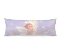 ERSTSNCK Watercolor Angel Body Pillow Pillowcase 20"x54" Lumbar Throw Pillow Covers with Hidden Zipper Breathable & Cozy Full Long Bodypillow Case Cover for Sleeping Bedroom Couch Sofa Decor
