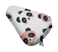 ERSTSNCK Waterproof Bike Seat Cover with Drawstring -Flat Design Style Universal Exercise Bike Seat Cushion for Men & Women, Comfortable Non-Slip Bicycle Saddle Cover for Road/Mountain Bikes