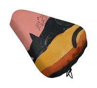 ERSTSNCK Waterproof Bike Seat Cover with Drawstring -Sleep on Pillow Universal Exercise Bike Seat Cushion for Men & Women, Comfortable Non-Slip Bicycle Saddle Cover for Road/Mountain Bikes