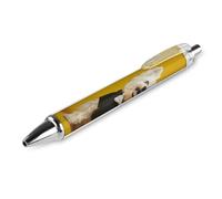 ERSTSNCK Wearing A Black Sweater Black Ballpoint Pens Fine Point (0.5mm) Black Ink Pen Retractable Ball Point Pens with Comfortable Full Grip for Journaling, And Office Writing Ideal 1 PCS