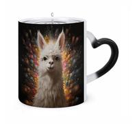 ERSTSNCK White Camel Color Changing Mug Heat Changing Coffee Mugs Funny Magic Cup Heat Sensitive Travel Mug Novelty Coffee Cups Personalized Customized Gift Idea for Men & Women 11 Oz